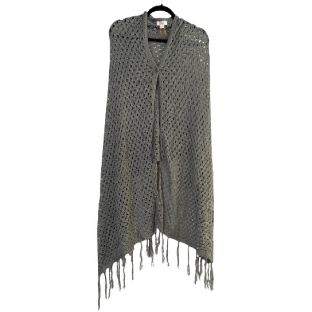 LuLaRoe Light Gray Open Knit Cardigan wrap shrug poncho